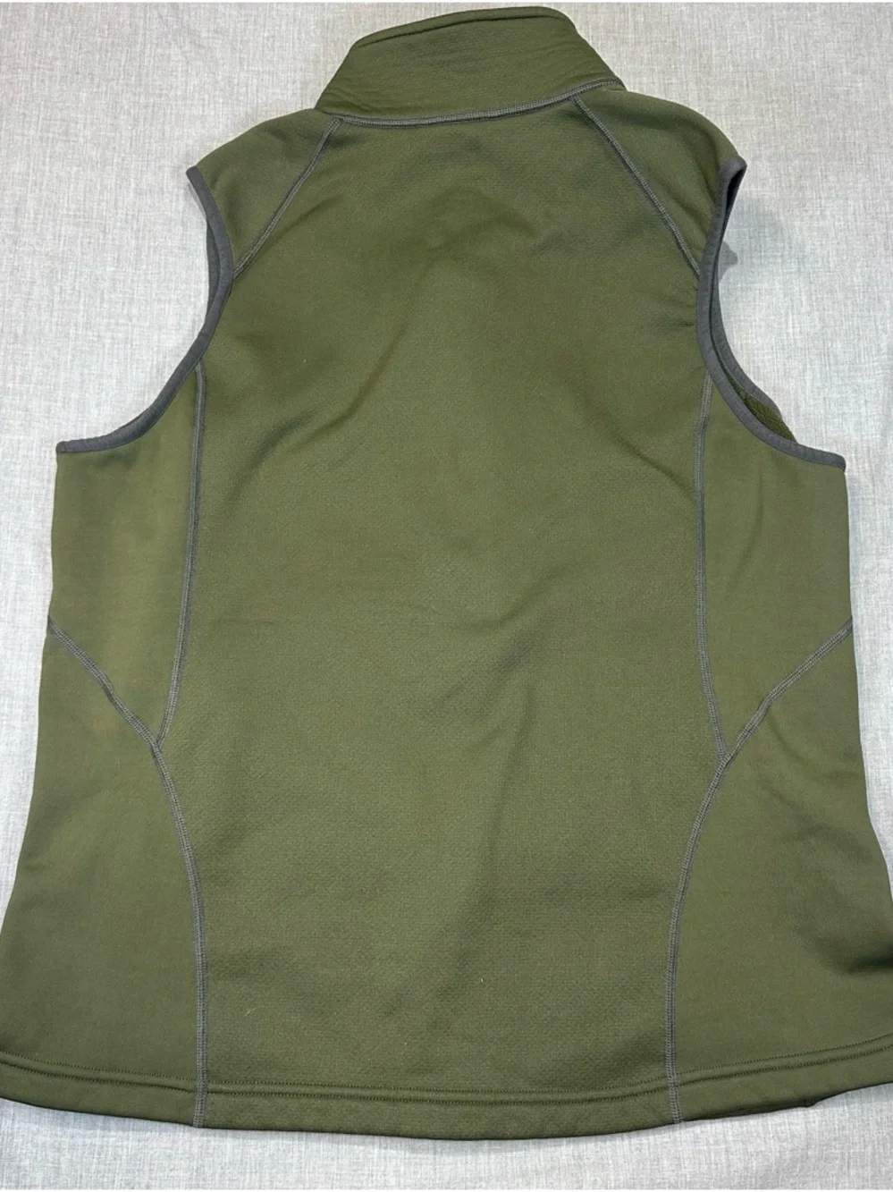 L.L. Bean Olive Zip-Up Active Vest - Picture 2 of 6